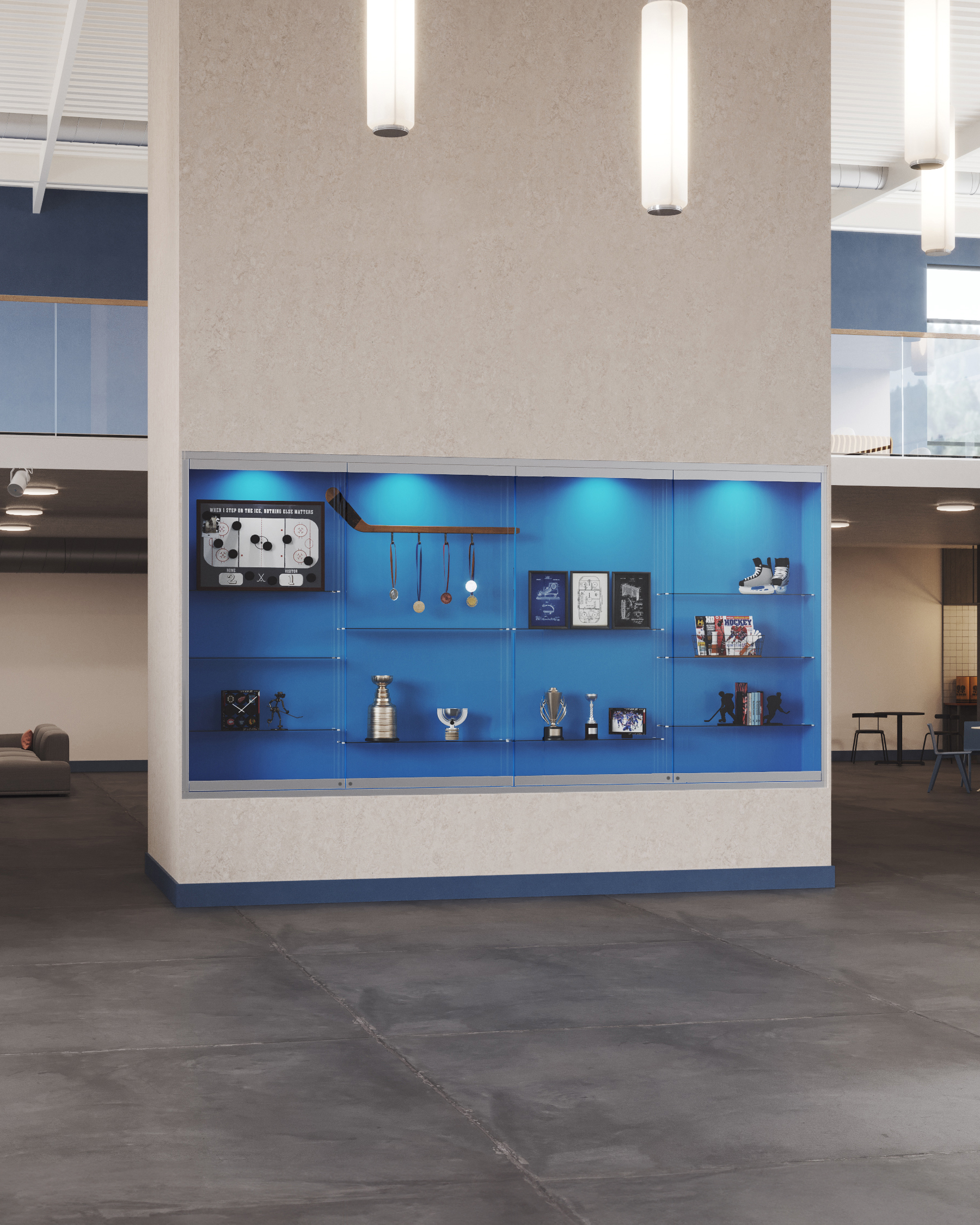 900DC Fully Recessed Display Cases Hero